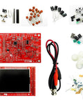Electronic components and circuit board for Handheld DIY Oscilloscope Kit With 1 MSPS Real Time Sampling, 2.4 Inch Color TFT Display