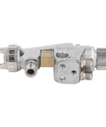 Pneumatic Paint Sprayer Air Spray Gun Delivering 98 Psi Power With Fine Atomization And Adjustable Width Control close-up of aluminum spray gun nozzle