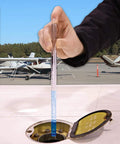 Hand using Fuelhawk Aircraft Fuel Gauge For Cessna 172 20 Gallon Usable Tank Calibrated For Accurate Fuel Readings Easy To Read