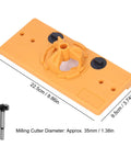 Heavy Duty Aramox Hinge Hole Saw Jig For Woodworking Pros. Precise 35mm concealed hinge cutter with adjustable depth stop.