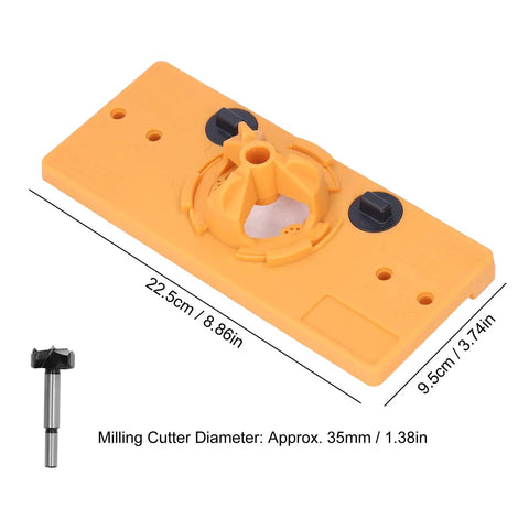 Heavy Duty Aramox Hinge Hole Saw Jig For Woodworking Pros. Precise 35mm concealed hinge cutter with adjustable depth stop.