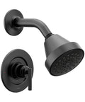 Gibson Matte Black Dope Eco Performance Modern Shower Trim With Showerhead And Lever Handle Posi Temp Valve Required 2510 Compatible Finish For Bathroom Upgrade