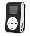 Black Clip On Mini MP3 Player With USB Clip, Ultra Compact Music Player For On The Go, Supports Up To 32GB Micro SD Card
