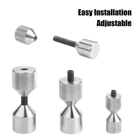 Four Pack Flange Two Hole Alignment Pins Crafted From Premium Stainless Steel Straight Up Durable 1-1/8 In And 1-5/8 In Sizes showing adjustable flange pins.