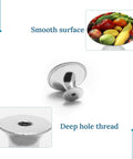 Top Shelf Antique Stainless Steel Cabinet Knobs 2 Piece Set with smooth surface and deep hole thread for easy installation.