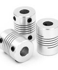 Aluminum couplers from Beefed Up 8mm T8 Lead Screw Set With Brass Nut, Coupler And Vertical Pillow Bearing Block, 1800mm Long