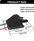 Side view of Solar Cable Entry Gland With 10AWG 3.28 Foot Extension Cable UV Resistant And Waterproof Solar Junction Box