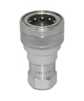 Summit Hydraulics 3/4 in NPT ISO 7241-B hydraulic quick-disconnect coupling with knurled metal body.