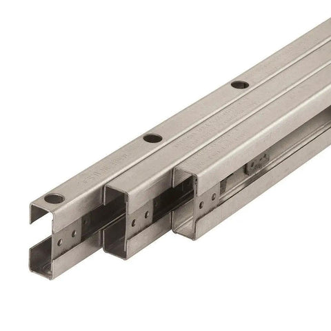 Real Deal Wooden Extension Slides For Dining Tables Built Tough metal glide tracks designed for easy installation and stability.