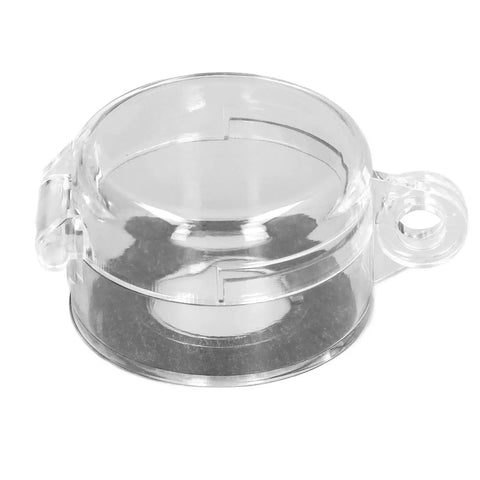 Emergency Stop Button Lockout Cover Round Transparent Push Button Guard For 22mm Diameter Protective Easy Visibility Prevents Accidental Activation