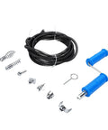 Heavy Duty Drain Auger Attachment For Kitchen Sink And Shower With 5 Meter Cable and alloy steel cutter heads for plumbing.