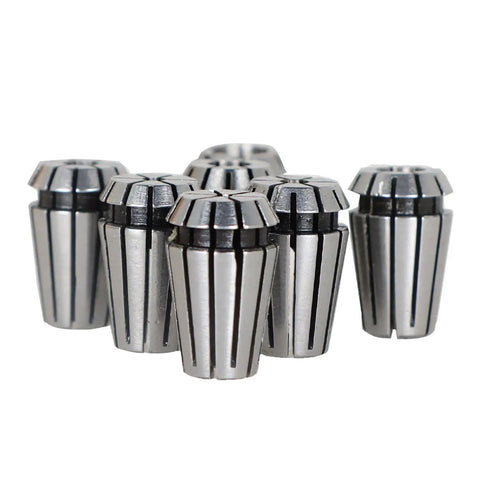 7Pcs ER11 Spring Collet Set 1/16 To 1/4 Inch For CNC Milling Lathe And Engraving Machine Carbon Steel Build