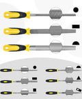 Pro Grade Steel File Set With Half Round And Round Files Plus Six Needle Files for woodworking and metalworking projects