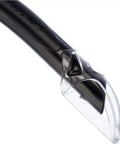 Close-up of the anti-splash valve on a Mexico Semi Dry Snorkel for Adults With Anti Splash Valve and Comfortable All Day Fit Rounded Profile Easy Breathing Tube