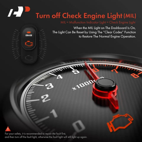 Pro OBD2 Scanner For Cars Car Diagnostic Tool With OBDII EOBD Code Reader displaying check engine light reset feature
