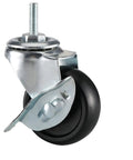 Heavy Duty Casters Set Of 4 With 1/4-20 Thread For Wire Shelving Racks Carts And Furniture, includes optional adapters, swivel wheel