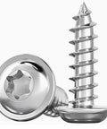 M4x8Mm 304 Stainless Steel Torx Pan Head With Washer Self Tapping Screws Pack Of 50 showing a close-up of the screw heads and threads.