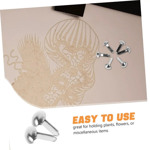Shadow Puppet Craft Kit With 100 Iron Brads For Puppet Making, Paper Fasteners For Scrapbooking And Do It Yourself Decor