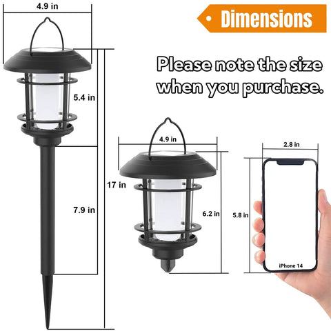 Dimensions of Six Pack Solar Flame Torch Lights Outdoor Dual Use Flickering Purple Flame Garden Lanterns Auto On Off Waterproof Halloween Lighting For Lawn Patio Yard Walkway Driveway.