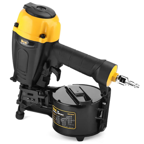 Fifteen Degree Two And A Half Inch Coil Siding Nailer With Magnesium Housing, Lightweight Yet Tough, shown in side view