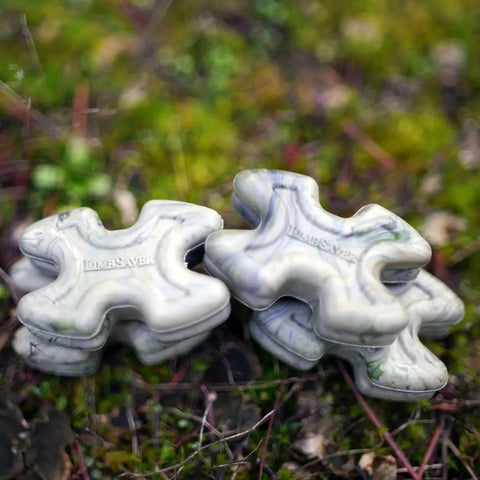 Camouflage Bow Vibration Dampeners For Unisex Adults Cuts Noise By Up To 70 Percent With NAVCOM Material on forest ground