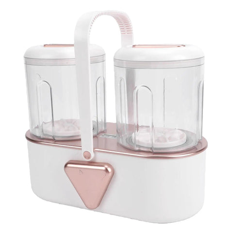Portable Cordless Underwear Washing Machine With Built In 4000 Mah Battery For Ultrasonic Scrubbing, dual chamber design.