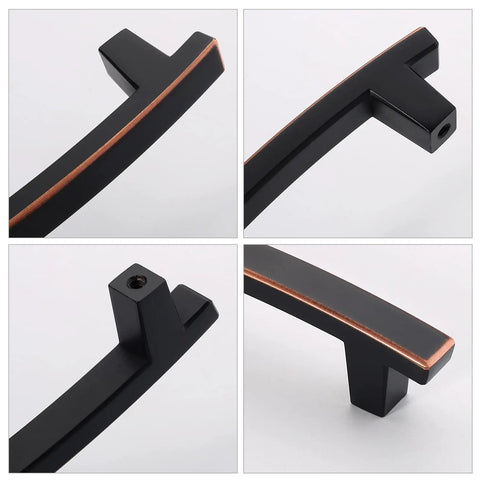 Oil Rubbed Bronze Cabinet Pulls 30 Pack 5 Inch Center To Center Kitchen Cabinet Hardware Drawer Handles For Cabinets Dressers And Cupboards Zinc Alloy Durable, close-up