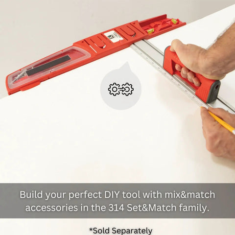 Pro Grade Modular Ruler Attachment With Laser Level And Magnetic Stud Finder Heavy Duty Weekend Warrior Layout Tool Straight Shot Measuring Accessory For Fast Home Repair Projects Snap On Design To Nail It Every Time