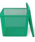 Top Tier Stackable Storage Bin With Lid, Slick Organizer Box For Toys Clothes Books And Games, Space Saving Closet Helper For Bedroom Or Playroom, Light Purple, Straight Up Reliable Build, green storage box with lid