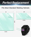 12 Pack Replacement Pro Grade Welding Helmet Lens Kit For Inventor Series Auto Darkening Helmets Fits Models 770874 770872
