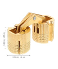 Adjustable Hidden Rotation Pivot Door Hinges Two Pack Quiet Close For Cabinets Wood Doors And Drawers Durable Easy Install
