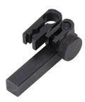 OPPWONG dial indicator holder clamp, aluminium alloy adaptor, front view, black