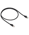 Cat6 Ethernet Patch Cable, 3 Foot, Snagless RJ45 With Gold-Plated Connectors, 10 Gbps High Speed, 250 MHz Bandwidth, Black