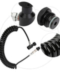 Aluminum Pneumatic Coil Air Hose, G1/2 Thread Quick Connect Fittings for Air Compressors, Pneumatic Tools and Workshop Applications