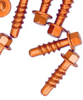 Anodized Aluminum Self Tapping Screws Kit, 10 Pieces, Fits 125 150 200 EXC XC SXF EXCF XCF Motorcycles, Heavy Duty Anti Degradation Hardware