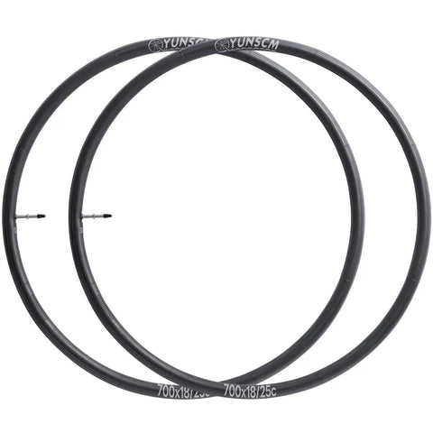 2 Pack 700C Bike Inner Tubes 18C 23C 25C With FV48mm Presta Valve 18-622 23-622 25-622 Durable Butyl Rubber Ozone Resistant