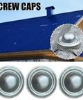 Premium Galvalume Roof Screw Caps To Cover Exposed Hardware Without A Sweat And Deliver A Knockout Waterproof Shield For Outdoor Shingles Patios And Fix Ups on metal roof with rain.