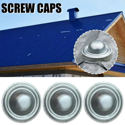 Premium Galvalume Roof Screw Caps To Cover Exposed Hardware Without A Sweat And Deliver A Knockout Waterproof Shield For Outdoor Shingles Patios And Fix Ups on metal roof with rain.