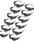 ANSI Z87 Plus Safety Glasses With Impact Resistant Polycarbonate Lenses, UV Protection, Anti Scratch Coating, Durable 12 Pack