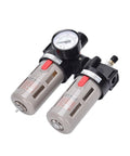 Oil Water Separator Filter Regulator FRL Combination For Air Compressors Pro Grade Heavy Duty Metal Body Durable Air Treatment Unit with gauge