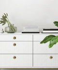 White dresser with 10 Pack Antique Brass Cabinet Knobs For Kitchen Cabinets Drawers And Furniture Hardware Durable Zinc Alloy Heavy Duty Knobs
