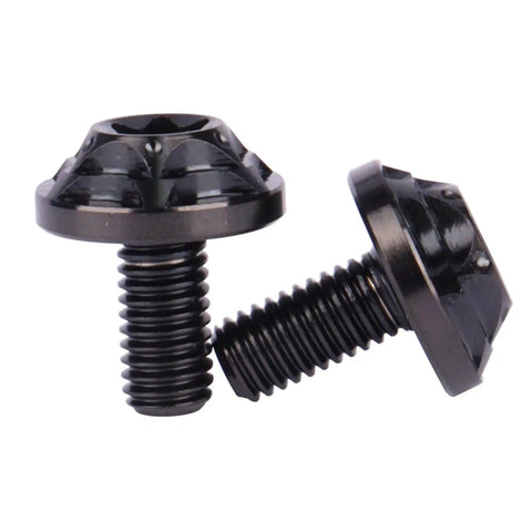 Beefy Titanium M5x10mm Torx Head Bolt T30 Set for Bikes and Motorcycles, 6AL-4V TC4 Grade 5 Titanium Alloy, Black Finish