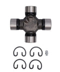 Universal Joint Kit For Spicer 1310 1350 U Joints Built To Last Replacement With Strap And U Bolt Kit Heavy Duty Forged Steel Construction Easy Lubrication Via Side Grease Fitting Works With Auto Drive Systems, forged steel joint with strap clips and grease fitting