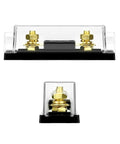 250A Inline ANL Fuse Holder Pack Of 4 For Car Audio Amplifiers, 0, 2, And 4 Gauge Wiring, Corrosion Resistant Terminals, High Temp ABS Base, Crystal Clear Lid For Quick Fuse Status, Includes 2 Mounting Holes, clear lid and gold terminals
