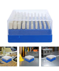 Get These 100 Pcs Wool Felt Mounted Mandrels For High Speed Polishing And Buffing Projects With 3mm Shank And 0.4 To 1cm Size For Serious Rockin Results in clear storage case.