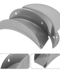 Heavy Duty Wall Mount Hose Hanger 2 Pack sturdy gray iron metal rack for organized garden storage. Ideal for saving floor space.