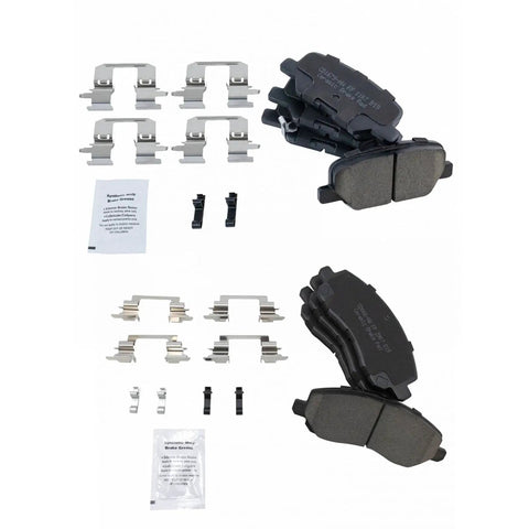 Front and Rear Ceramic Brake Pad Set for Mitsubishi Outlander Sport 2013-2024 and Outlander 2017-2019 with Manual Parking Brake