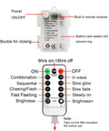 Battery Operated 25 Feet 100 LED Warm White Hanging String Lights With 20 Bulbs Remote Dimmable Eight Modes Memory Timer Waterproof And Shatterproof controls