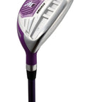 Left Handed Ladies Golf Club Set With Driver Wood Hybrid Irons Putter Graphite Shafts Three Head Covers And Stand Bag Complete