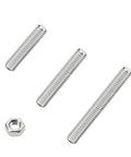 12 Pcs 5/16-18 Fully Threaded Rods And Studs 304 Stainless Steel Right Hand Threads With Nuts Beefy Heavy-Duty Kit In Three Lengths 1.98 In 2.78 In 3.57 In For Indoor Outdoor Use, rods and nut